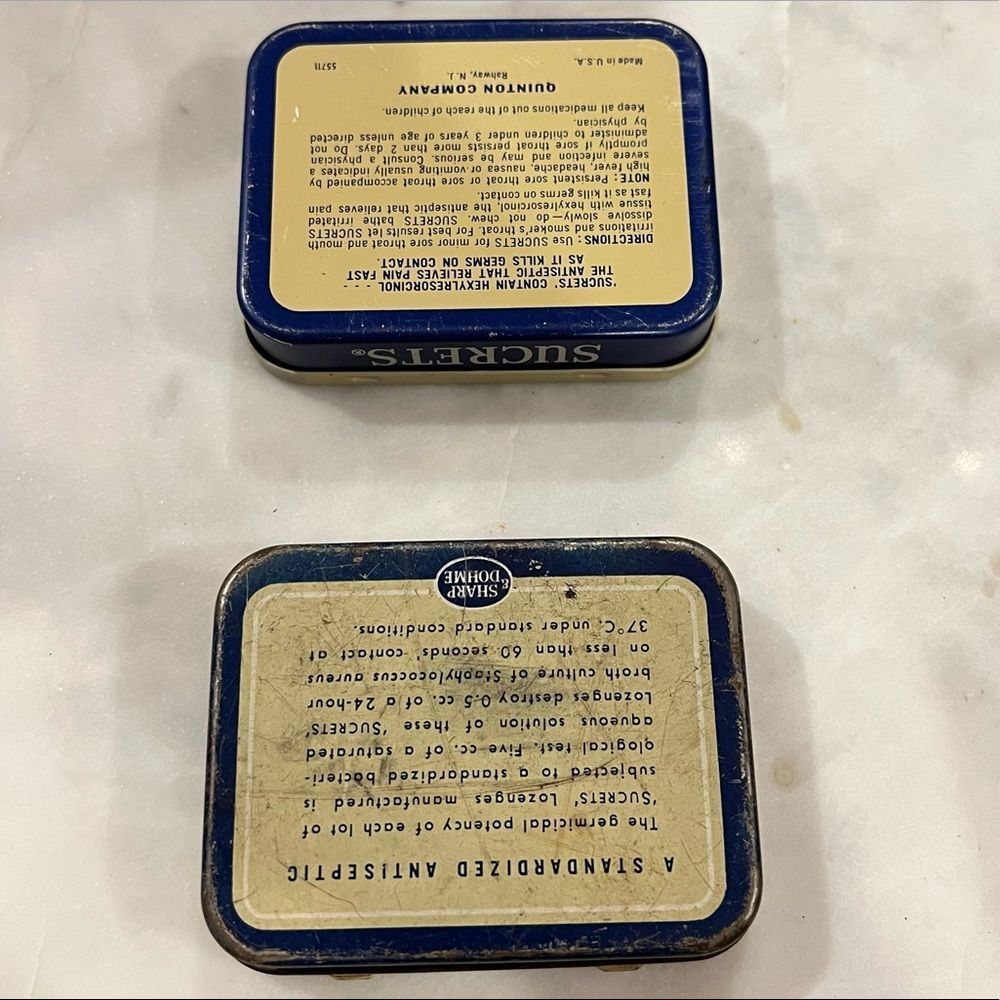Sucrets Sharp Dohme Tin - Picture 3 of 5
